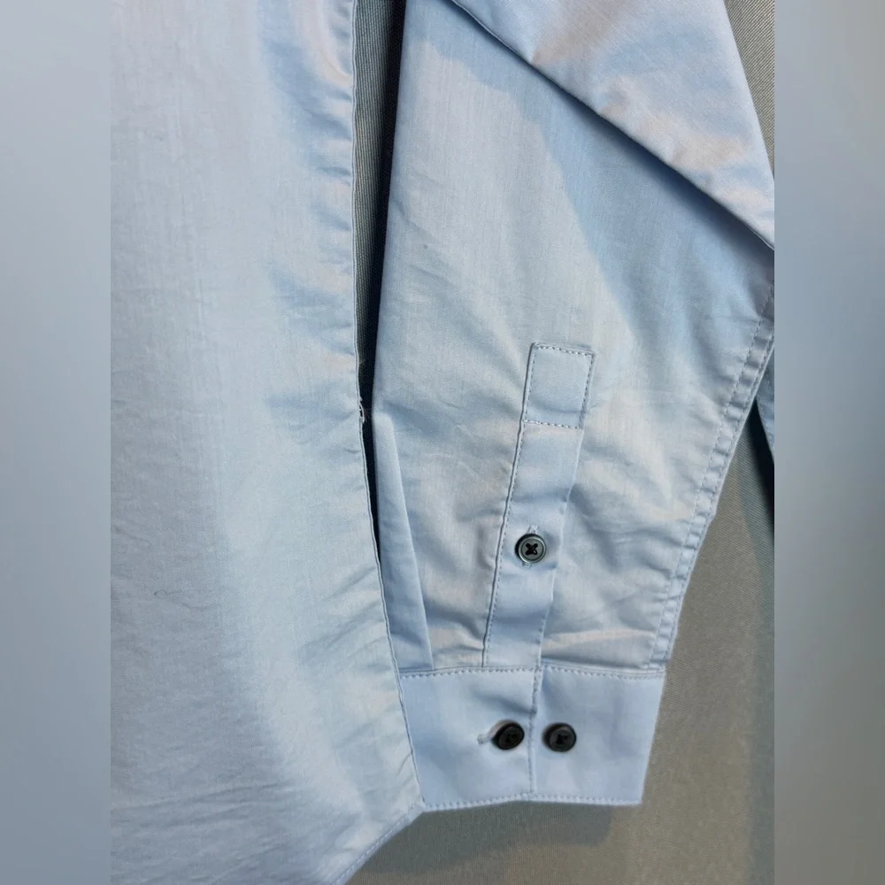 Calvin Klein Slim Fit Stretch Button Down Shirt- Size 8 - Picture 2 of 9